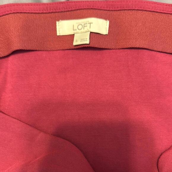 LOFT Women’s Burgundy Maxi Skirt with Split - Picture 4 of 5